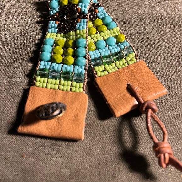 Beaded cuff bracelet - Picture 2 of 3